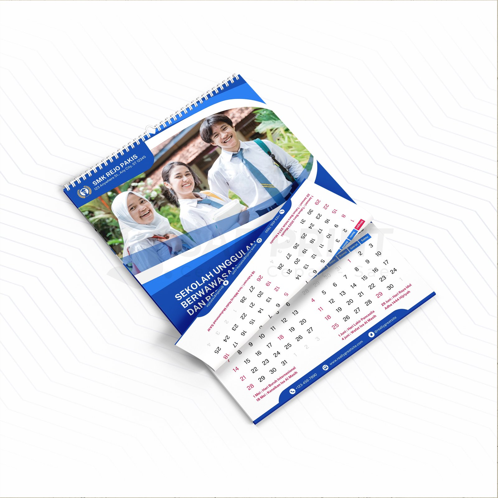 Kalender Dinding Spiral Hanger